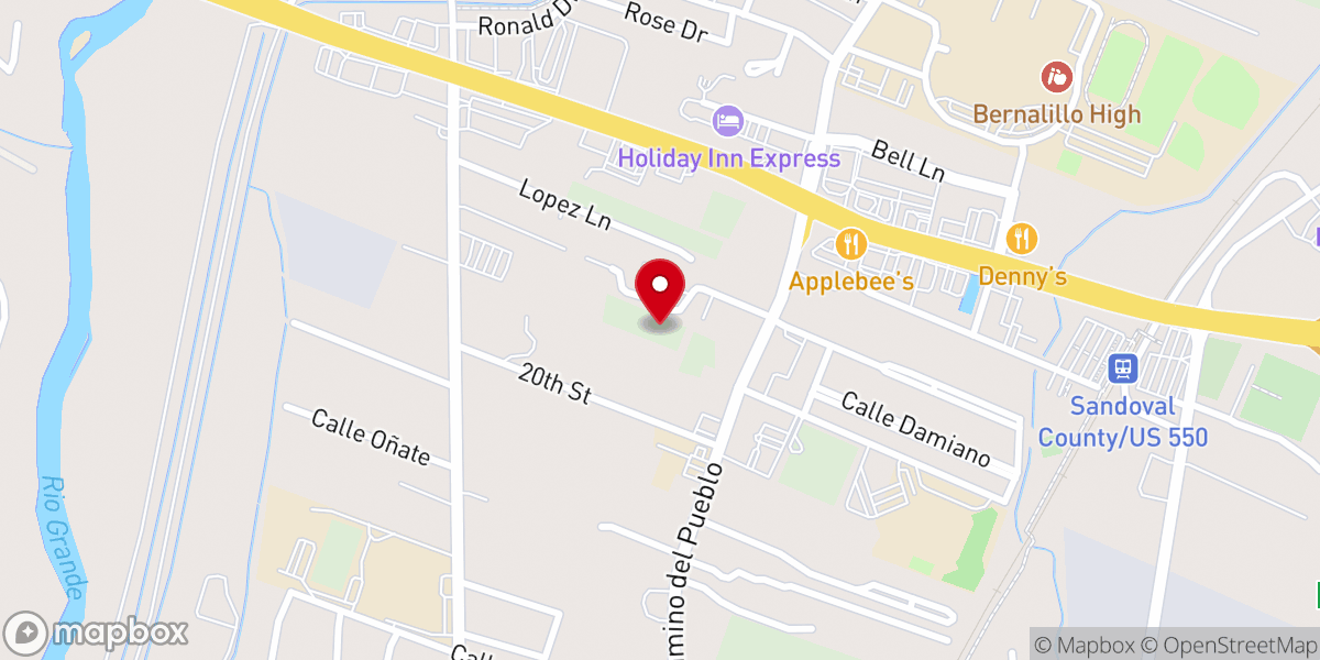 Map showing location of Loretto Park