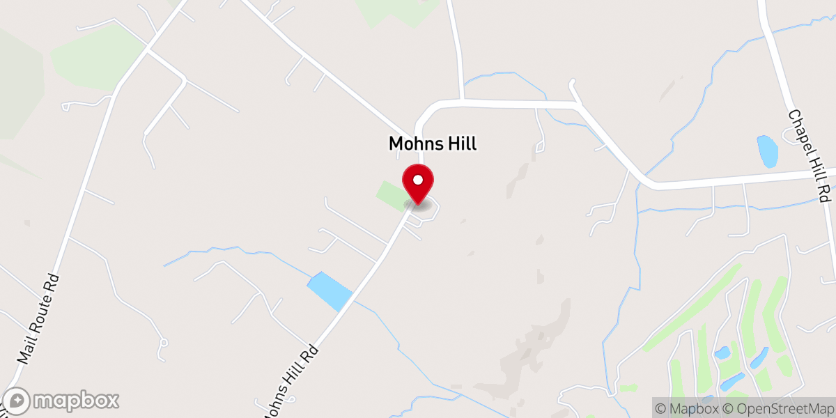 Map showing location of Mohn's Hill E.C. Church