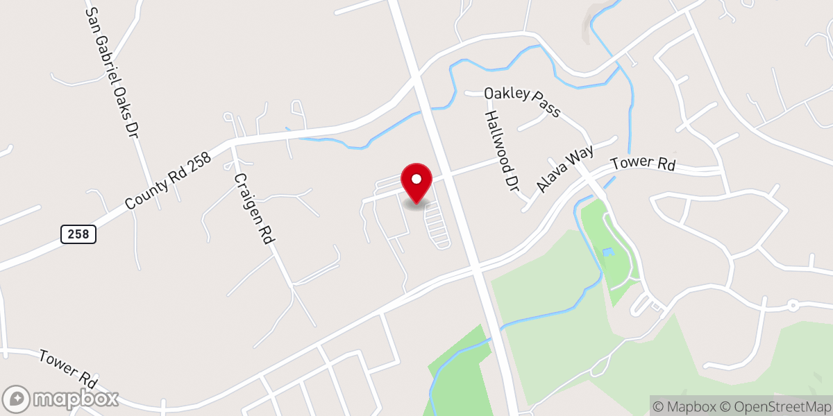 Map showing location of Divine Savior Lutheran Church