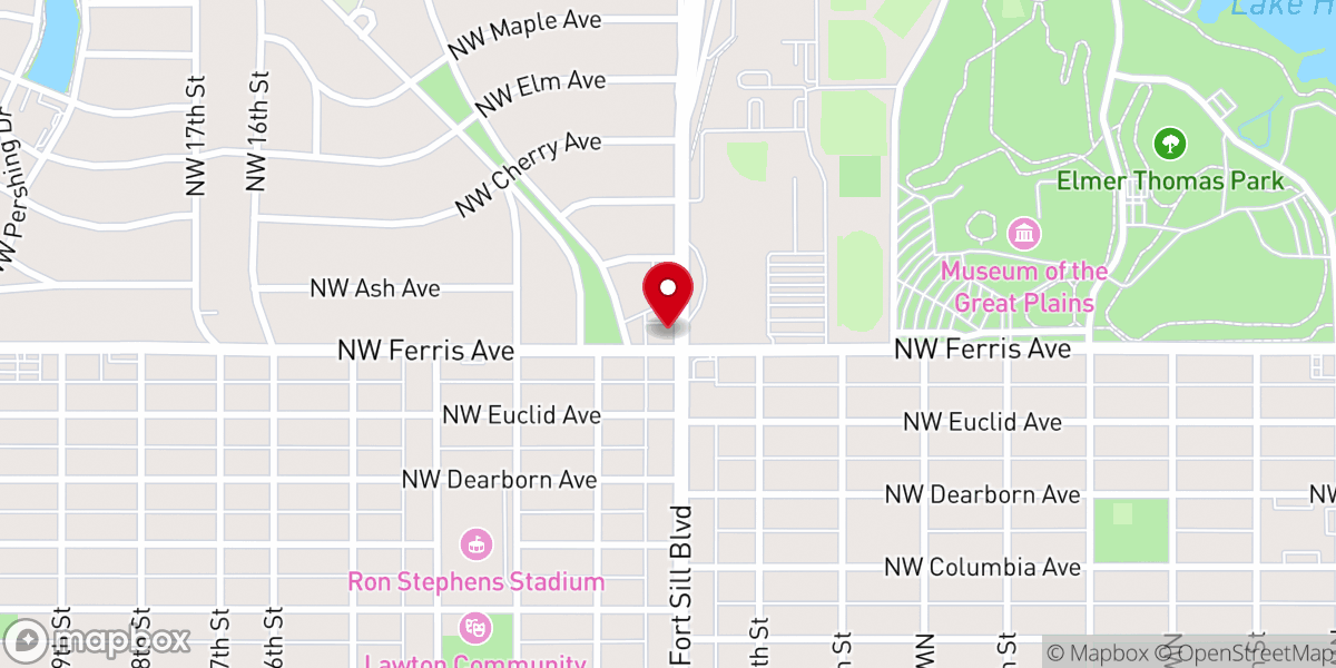 Map showing location of One in the Spirit Christian Church
