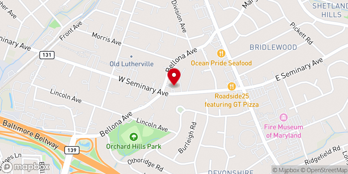 Map showing location of The Church of the Holy Comforter (Episcopal)