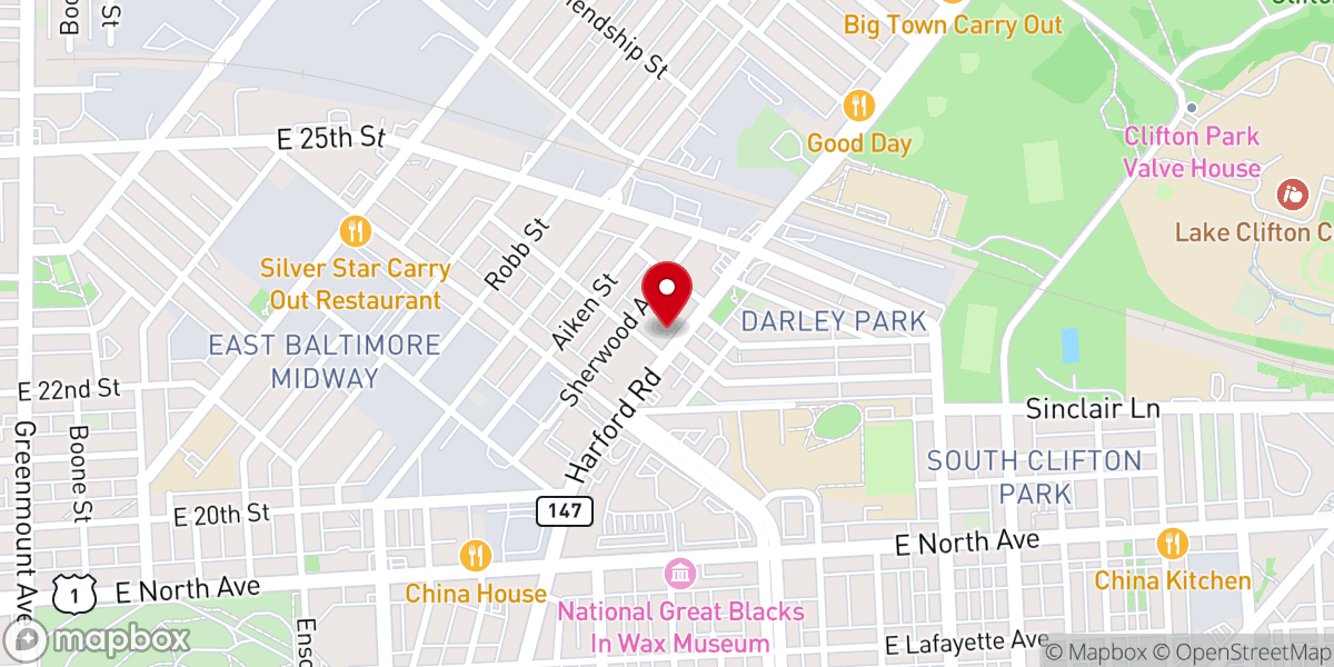 Map showing location of New Shiloh Apostolic Temple, Inc.