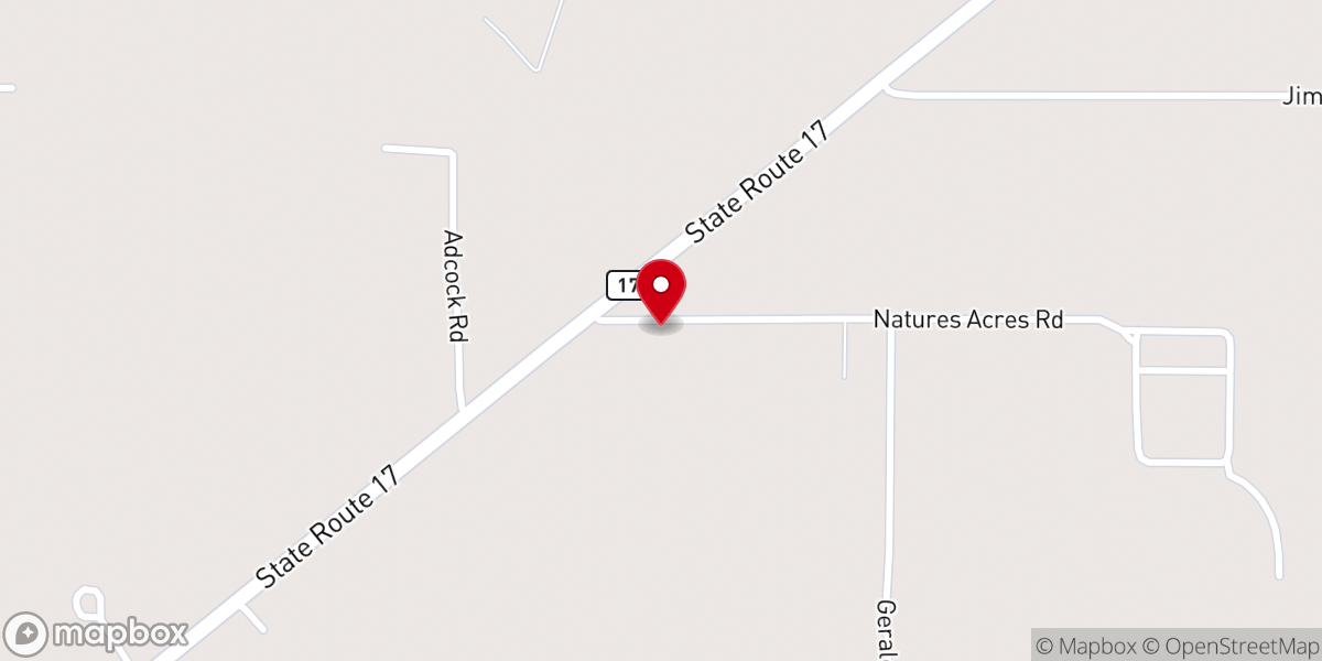 Map showing location of Souled Out Ministries