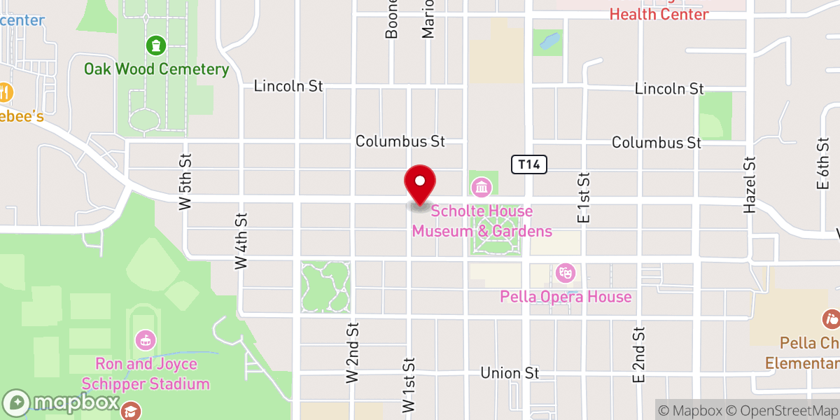Map showing location of Open Bible Church