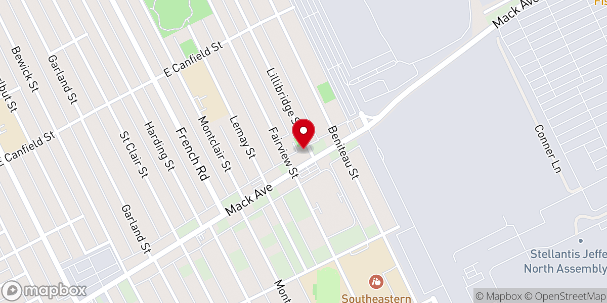 Map showing location of Saint Bernard of Clairvaux Roman Catholic Church