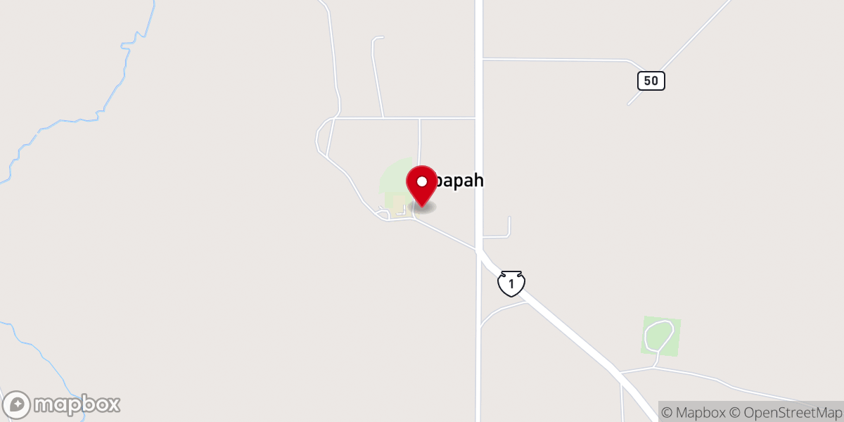 Map showing location of Ibapah