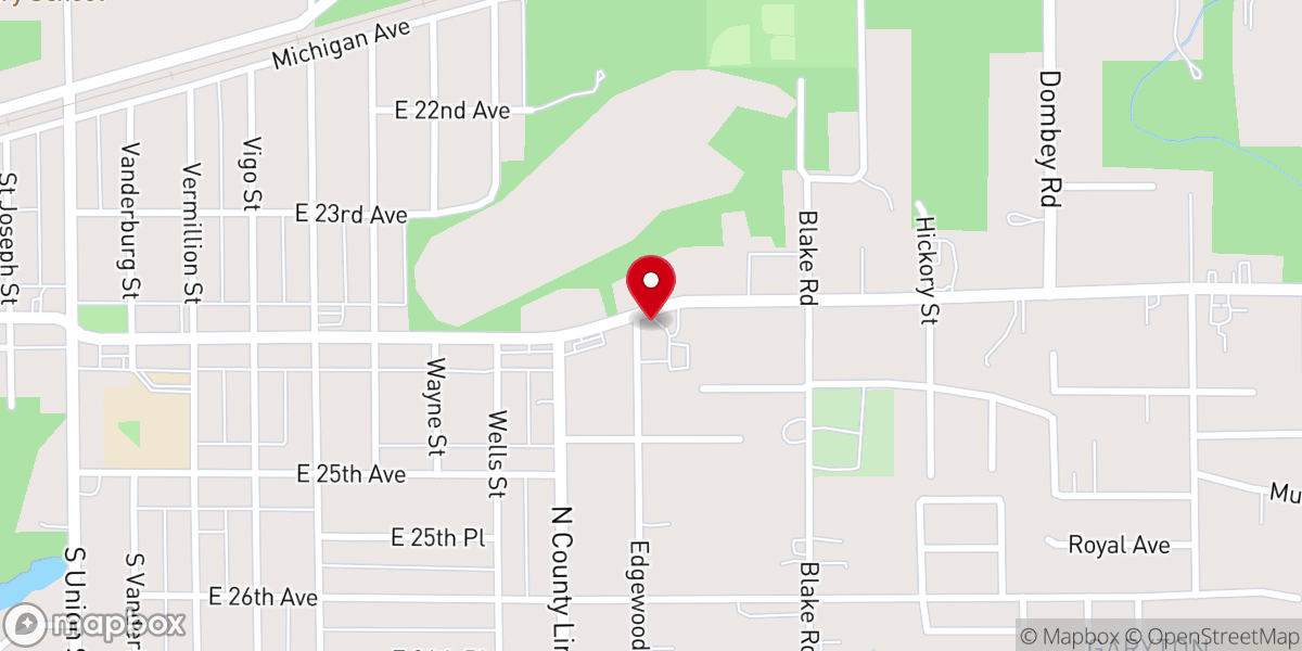 Map showing location of Zion Holiness Church