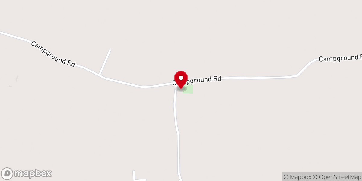 Map showing location of Campground Church