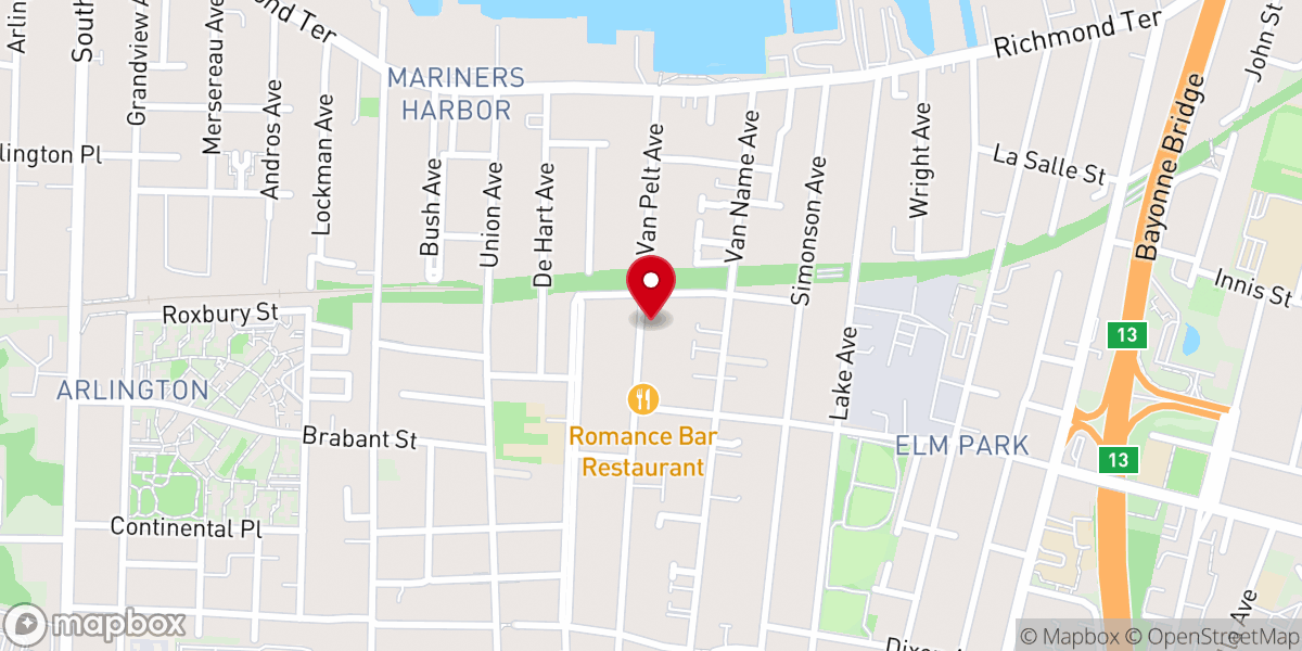 Map showing location of Glory International Christian Center