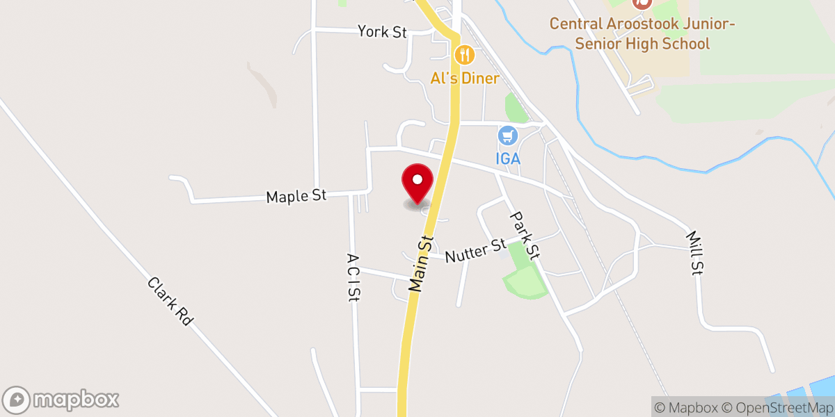 Map showing location of Mars Hill United Methodist Church