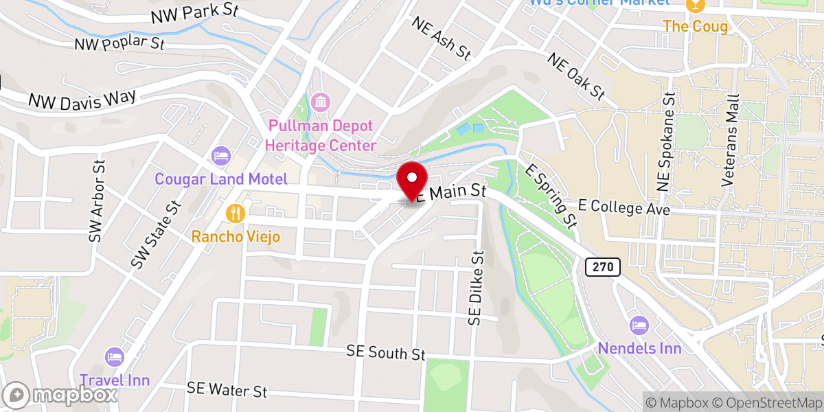 Map showing location of Hills Church