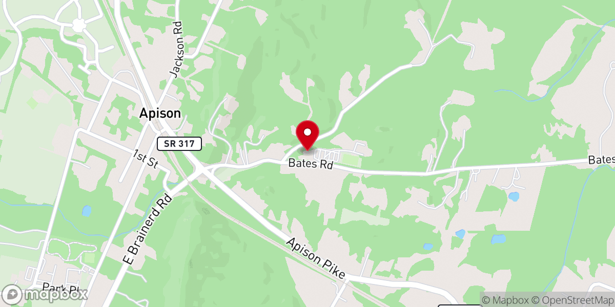 Map showing location of Apison Seventh-Day Adventist Church