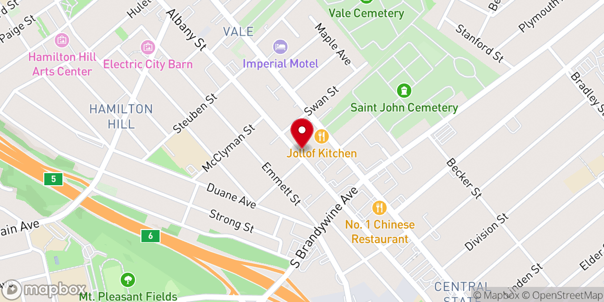Map showing location of Grace Family Fellowship
