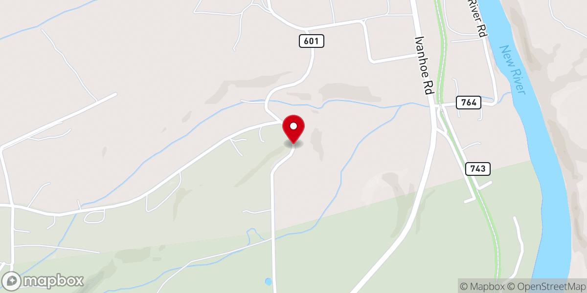 Map showing location of Fairview United Methodist Church
