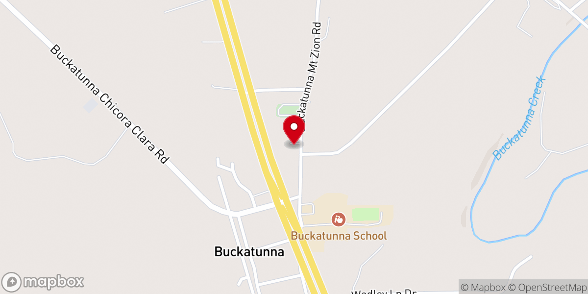 Map showing location of First Baptist Church