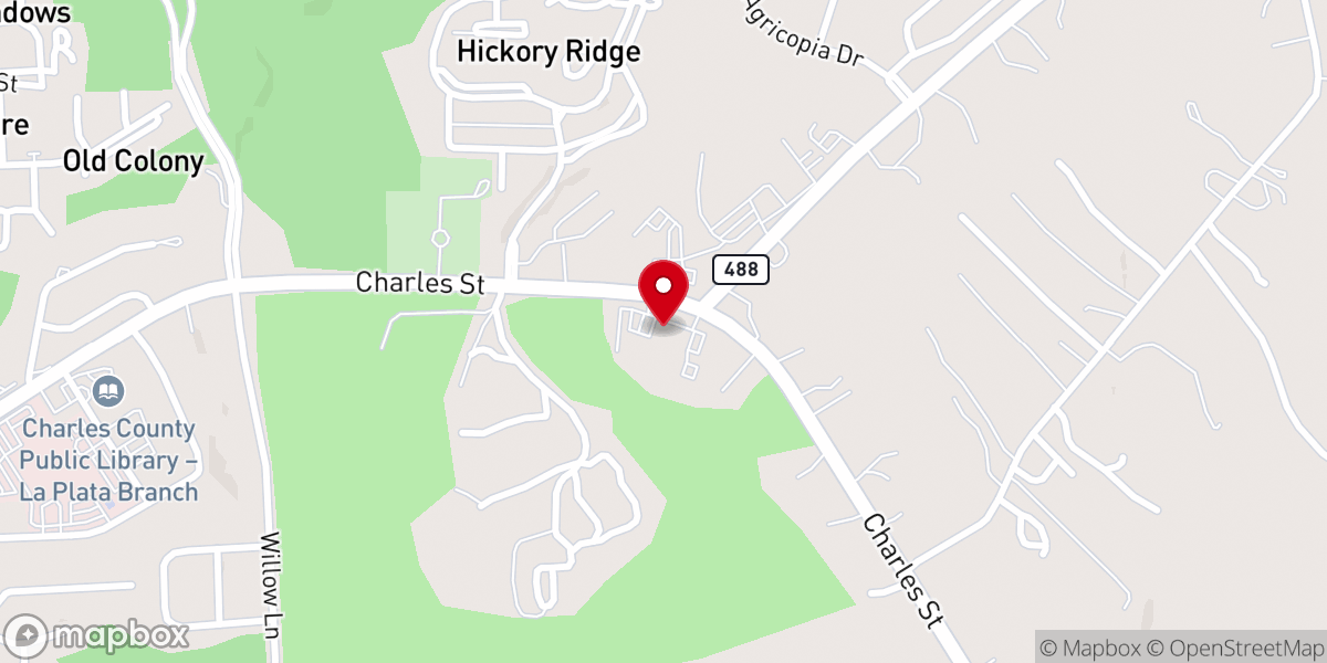 Map showing location of Grace Lutheran Church and School
