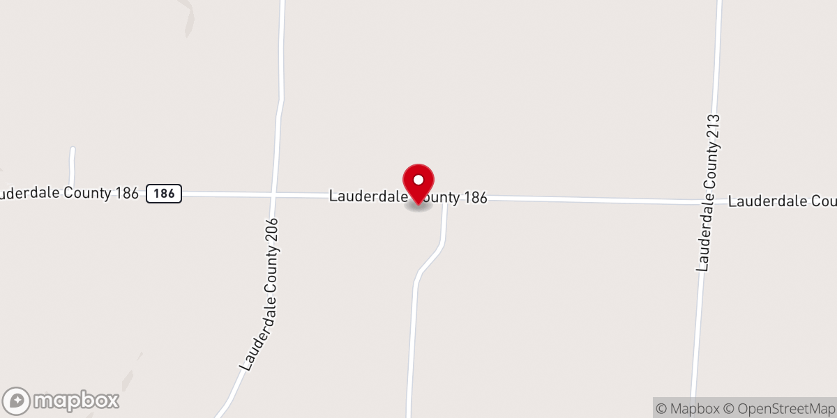 Map showing location of Springhill Missionary Baptist