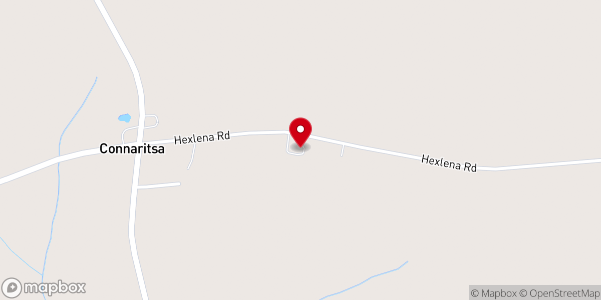 Map showing location of Conocanary Missionary Baptist Church