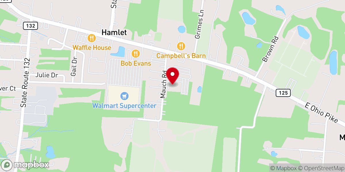 Map showing location of Amelia First Church of God