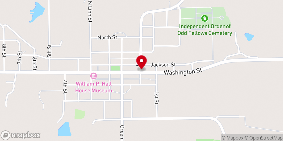 Map showing location of Lancaster City Hall