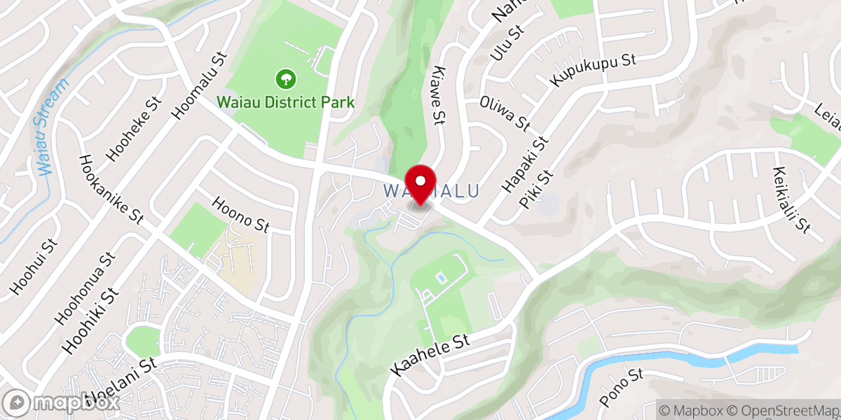 Map showing location of Hawaii Church of God Executive Office