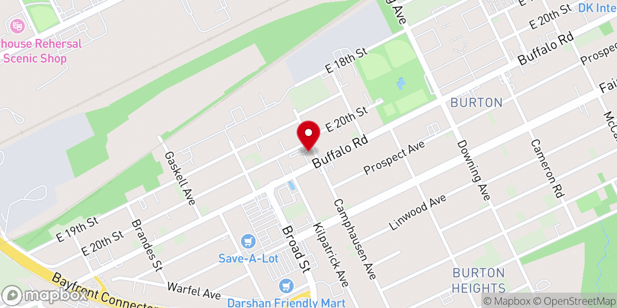 Map showing location of Henderson United Methodist Church