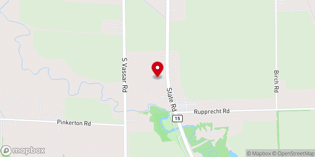 Map showing location of Bay Valley Christian Church - Vassar Campus