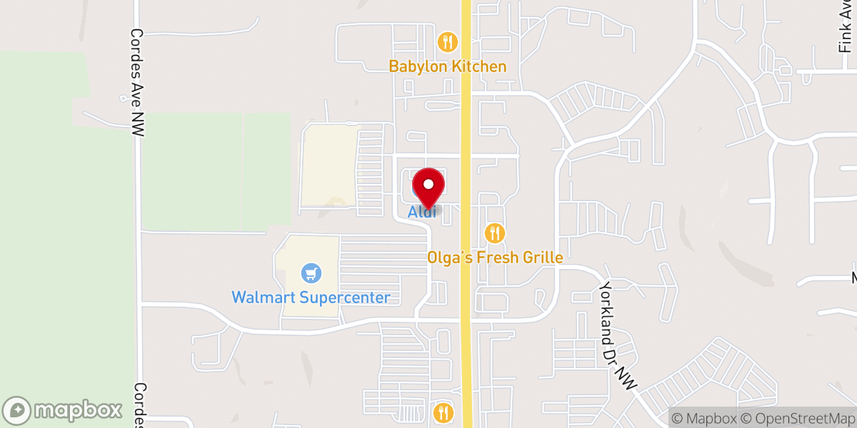 Map showing location of Living Hope Community Church