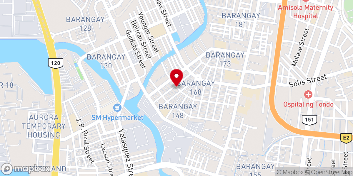 Map showing location of United Pentecostal Church - Tondo, City of Manila