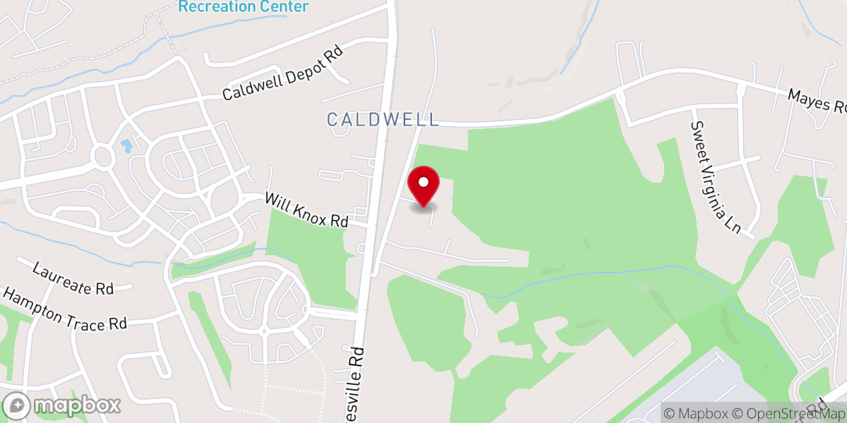 Map showing location of Lake Norman Church of Christ