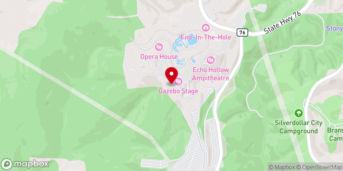 Map showing location of Wilderness Church