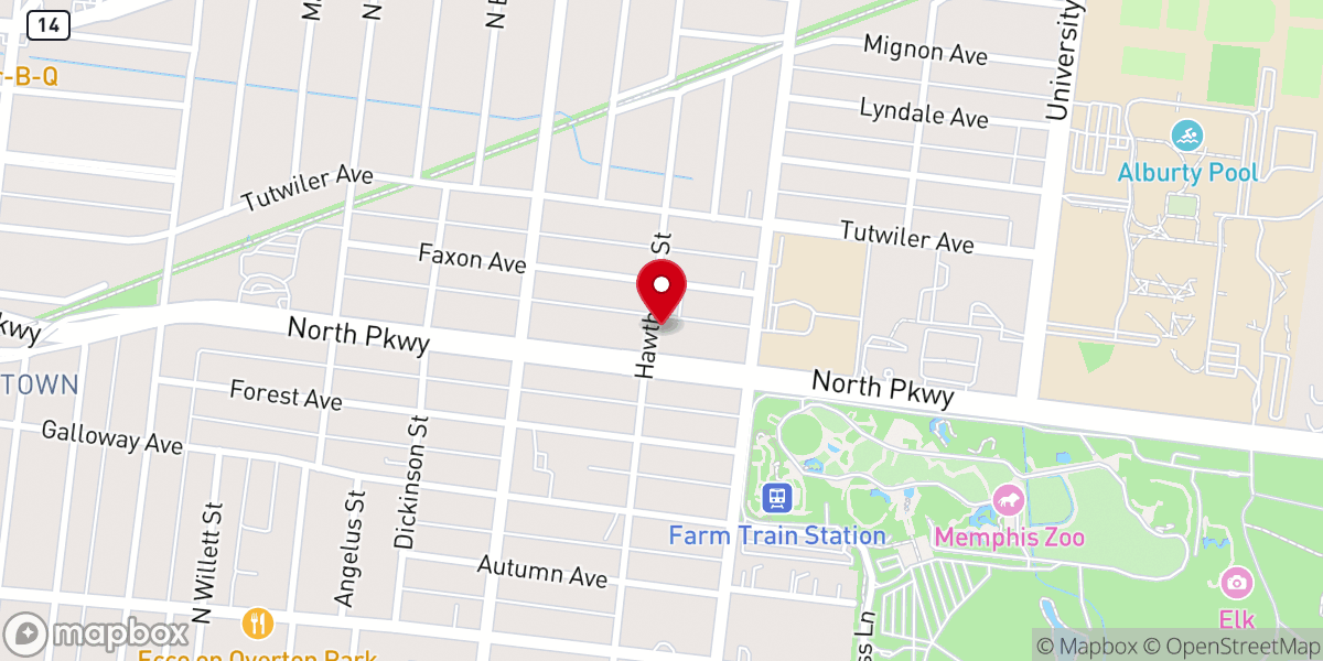 Map showing location of Open Door Bible Church