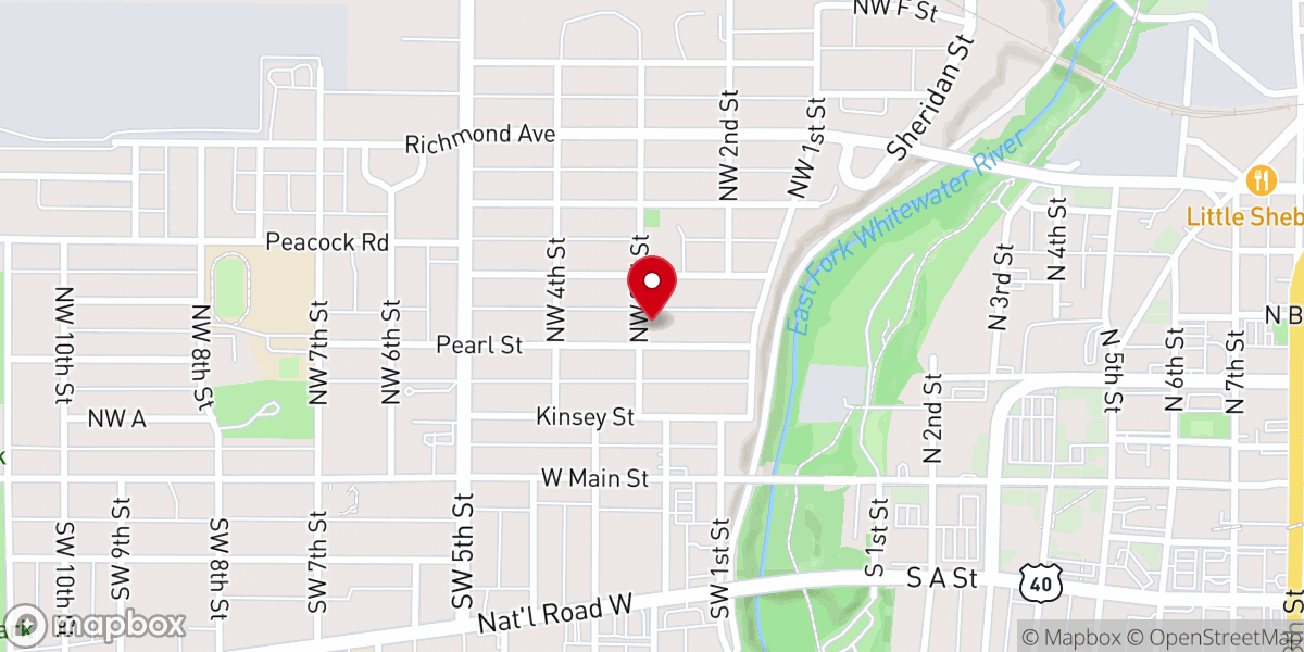 Map showing location of Christ Tabernacle Apostolic