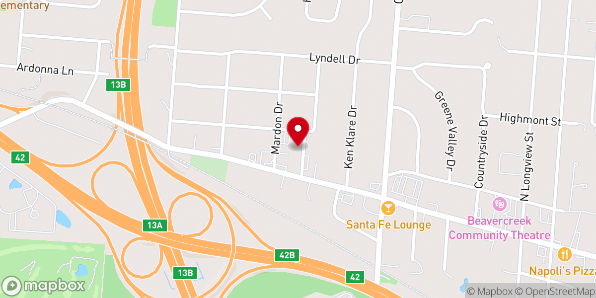 Map showing location of Agape Family Worship Center