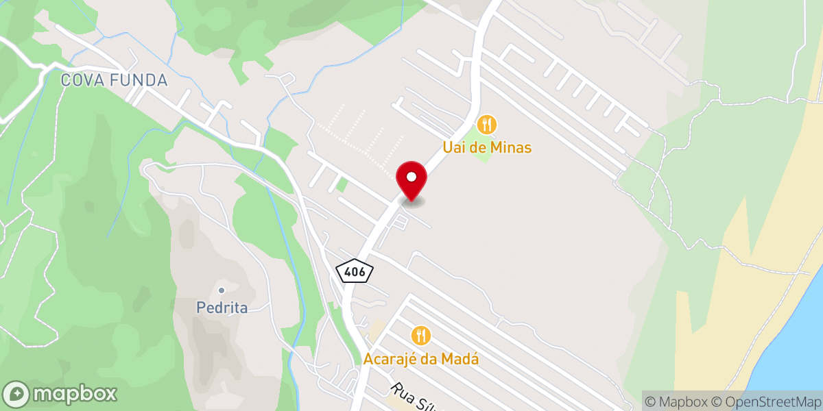 Map showing location of Capela São Luis Gonzaga