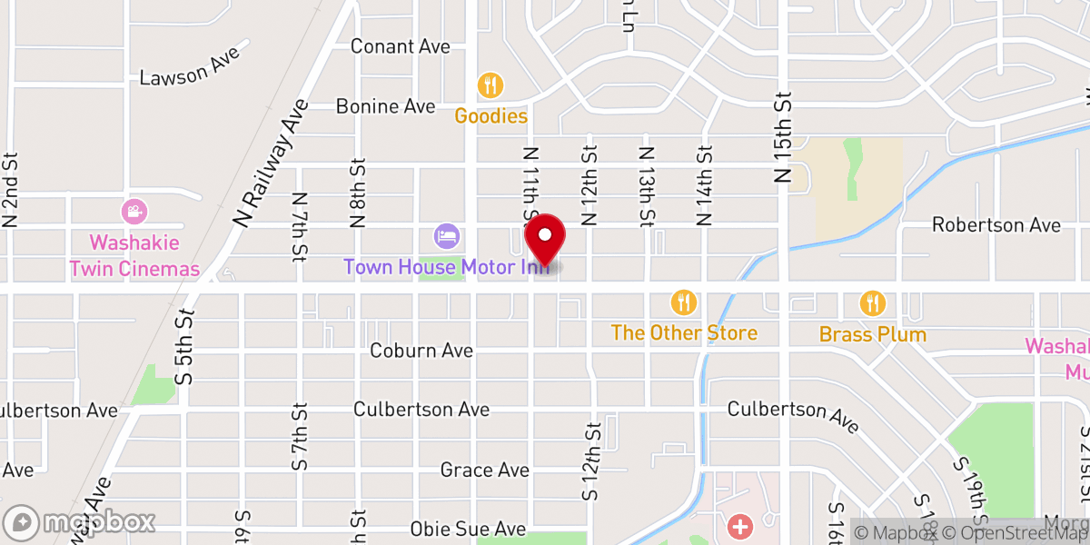 Map showing location of CrossPoint Baptist Church