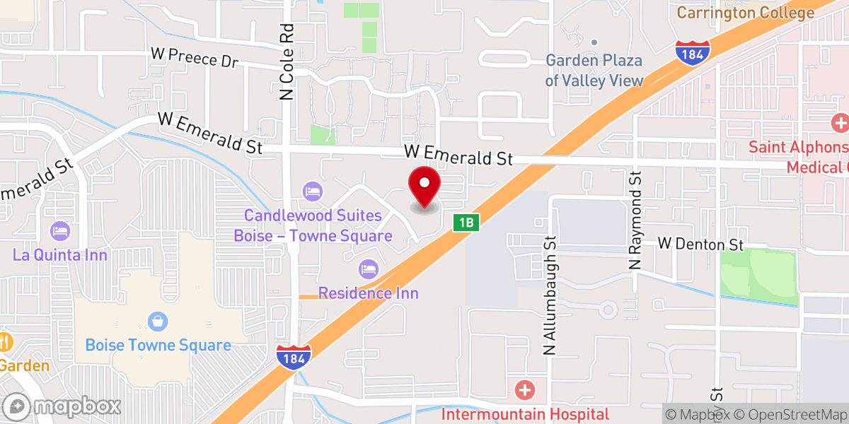 Map showing location of Heritage Bible Church