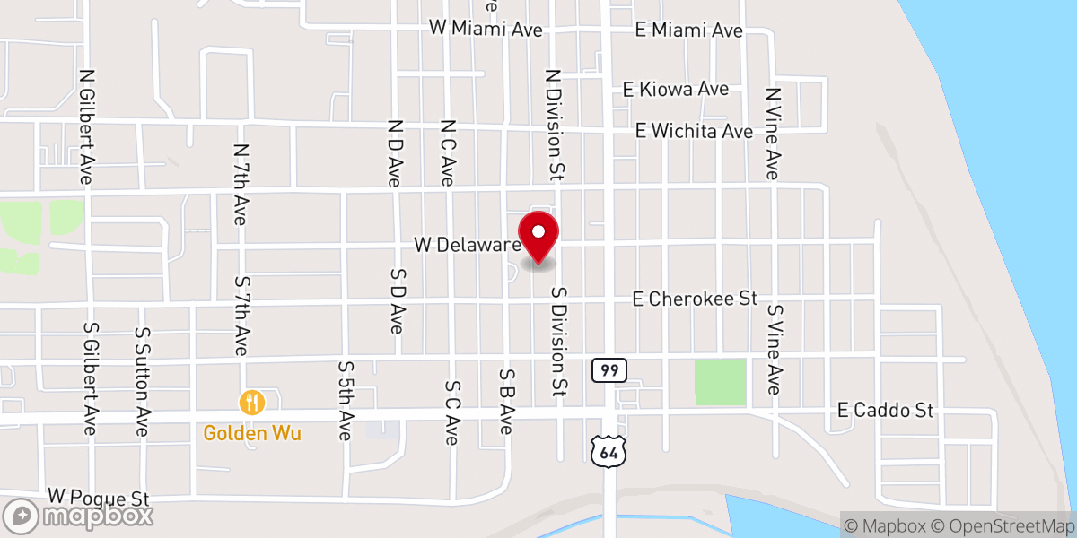 Map showing location of First Christian Church - FC3