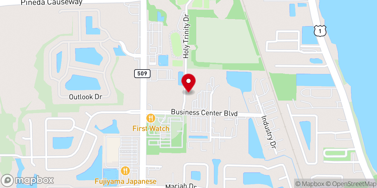 Map showing location of Faith Fellowship Church