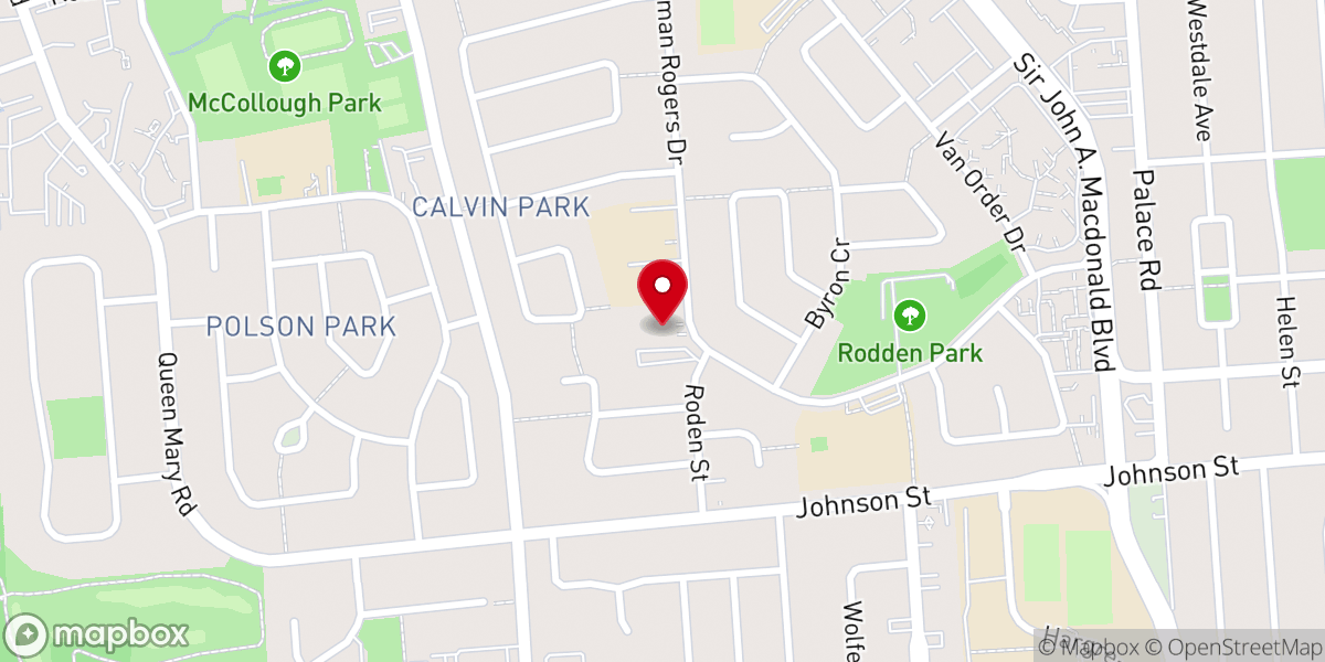 Map showing location of Cooke's-Portsmouth United Church
