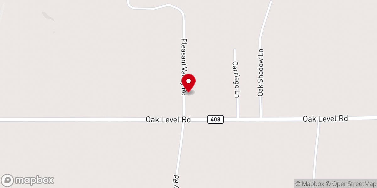 Map showing location of Pleasant Valley Church