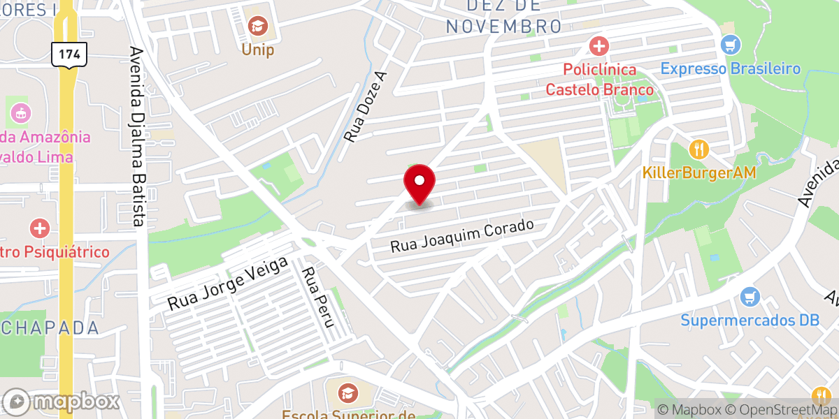 Map showing location of IEADAM | 71ª Casa de Oração | Área 343