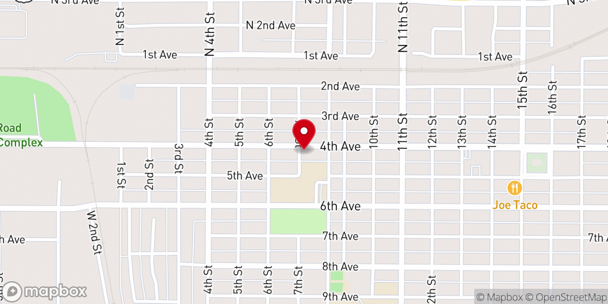Map showing location of Christ Family Fellowship