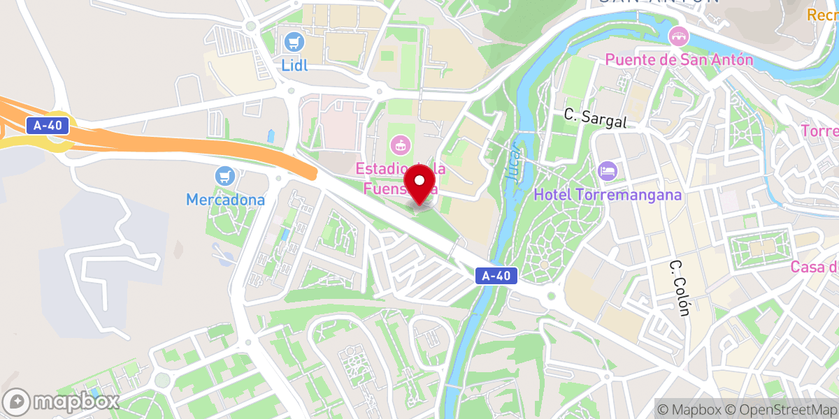 Map showing location of Ermita de Nuestra Señora de la Fuensanta