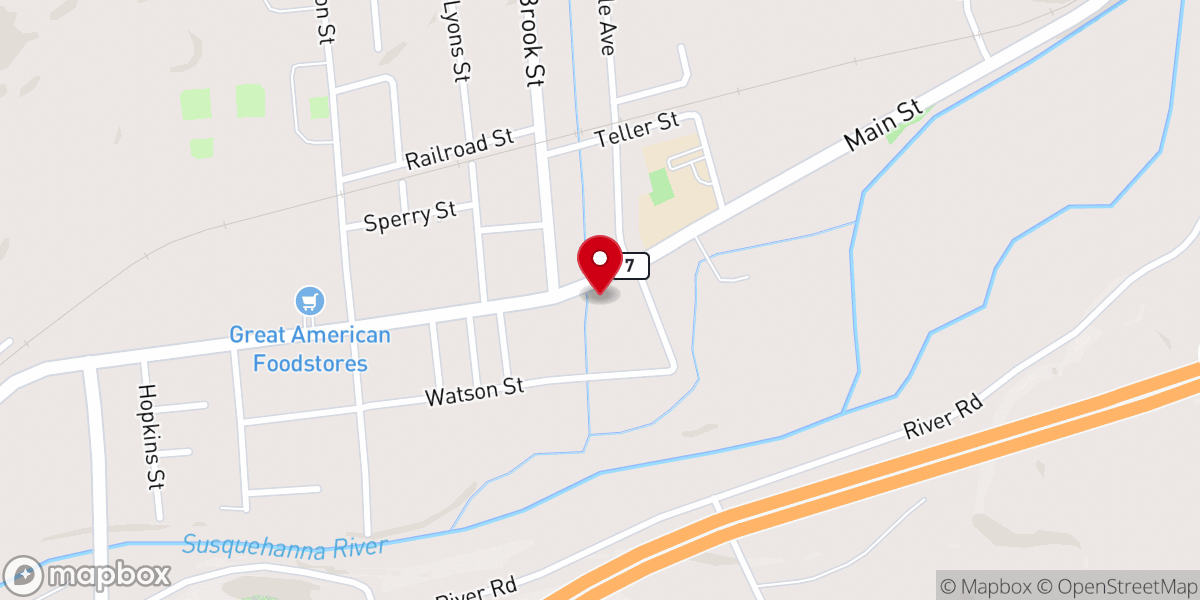 Map showing location of St. Matthew's Episcopal Church