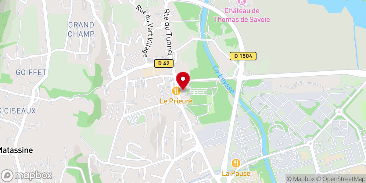 Map showing location of Le Prieuré Saint Maurice / Bourget-du-Lac