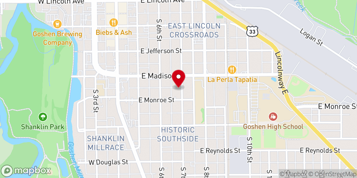 Map showing location of Faith/Hope house