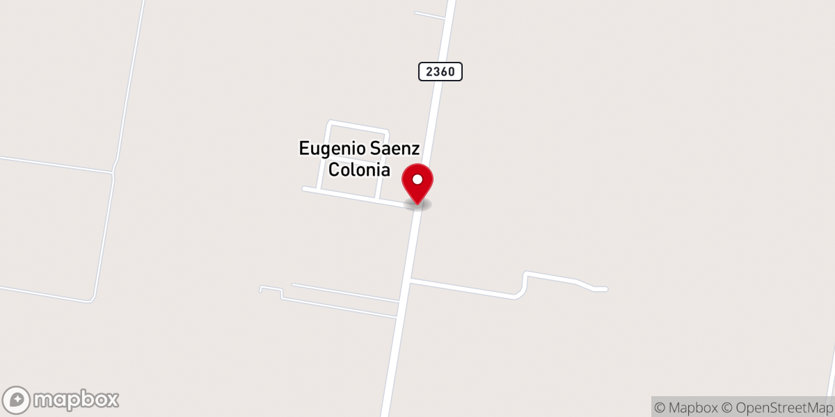 Map showing location of Cristo Rey Catholic Church