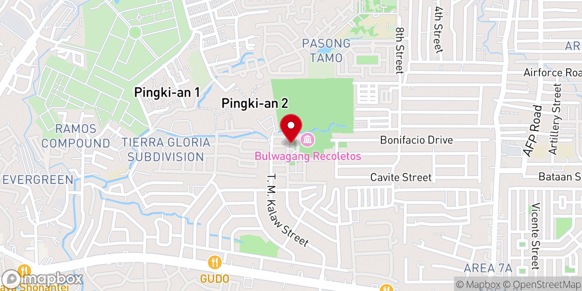 Map showing location of Our Lady of Consolation Parish (Diocese of Novaliches)