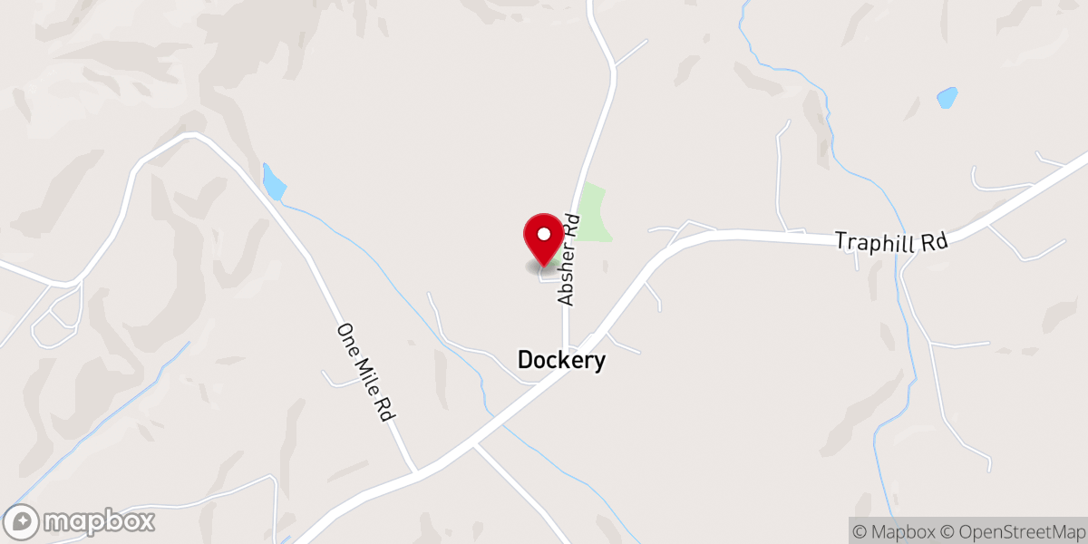 Map showing location of Mount Pisgah Church
